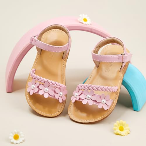 Image of GINFIVE Toddler Girls Sandals Girls Toddler Sandals Little Girls Kids Shoes