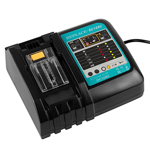 TREE.NB Charger Compatible with Makita 14.4V-18V LXT Lithium Battery BL1415 BL1815 BL1850 BL1830 DC18RC DC18RA