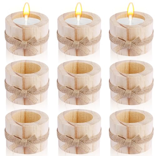 Teelichthalter Holz Ohne Zusatzstoffe Holz Timber Pile Kerzenhalter...