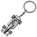 UPIQNG Black F1 Keychain 3D Metal Racing Model Keychain Formula One Keyring Driver Keyfob Accessories for Boyfriend Father Racing Enthusiasts Gifts