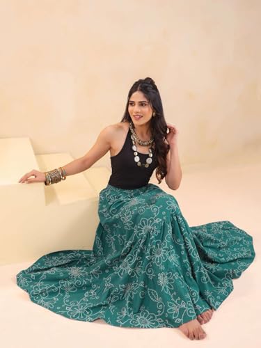 Rimeline green cotton skirt – image 7