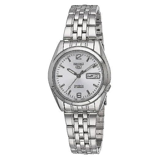 SEIKO Relógio masculino SNK385K automático de aço inoxidável, Azul, Relógio Automático