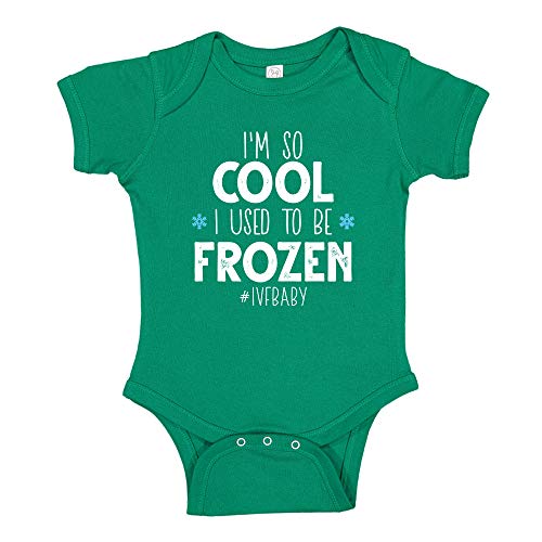Image of I'm So Cool I Used to Be Frozen Cute IVF Baby Bodysuit One Piece for in-Vitro Baby Pregnancy Announcement