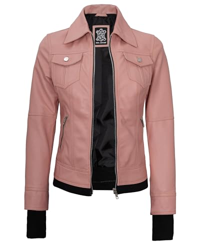 Image of Blingsoul Womens Real Leather Jacket - Asymmetrical Leather Jackets for Women