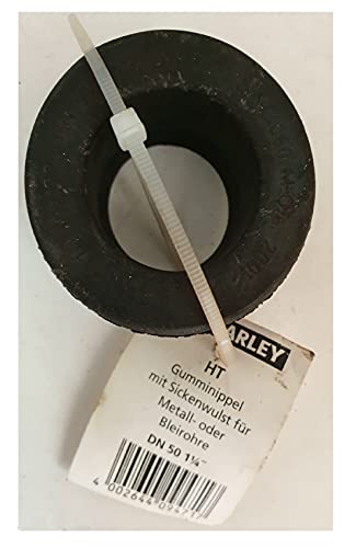 HT Gumminippel mit Stickenwulst für Metall- oder Bleirohre DN 50 1 1/4"