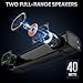 Sound Bars for Smart TV with Wired Subwoofer, 2.1 Deep Bass Small Soundbar Home Theater Surround System Speaker with 4 Inch Subwoofer, Bluetooth/Optical/AUX Connection, Compact Soundbar for TV
