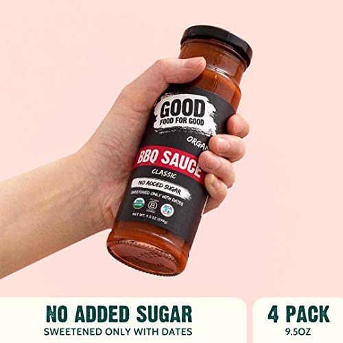 Good Food For Good Organic Bbq Sauce, Sugar-Free, Classic, 9.5Oz (4 Pack) #TOP1