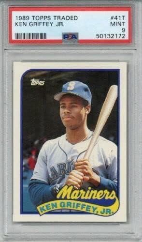 1989 TOPPS TRADED #41T KEN GRIFFEY JR BASEBALL CARD PSA 9 CENTERED MINT