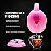 OVENTE Electric Kettle, 1.7L Fast Boiling Water Heater for Coffee or Tea, BPA Free with Water Level Gauge, Auto Shut-Off, Boil-Dry Protection, Indicator Light and Removable Filter, Pink KP72P