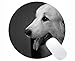 Produktbild Runde Mausunterlagen, Hundetiere weiße Gaming-Mausunterlage