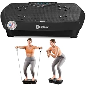 Lifepro Acupressure Vibration Plate Exercise Machine, Burn More Calories & Alleviate Back & Joint Pain at Home-Lymphatic Drainage Stimulator-Vibration Fitness Trainers & Workout Equipment