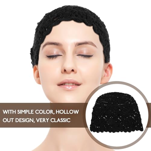 Turbante negro de mujer ULTECHNOVO con diseño étnico 3