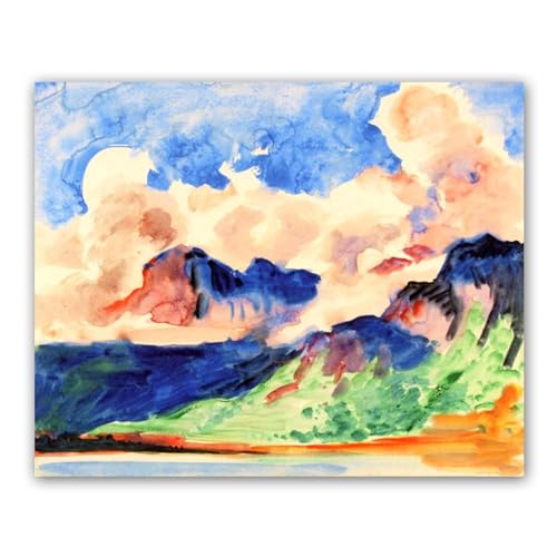 Tableau Abstrait M.Mountain Study 7 30x36cm sans cadre pour decoration murale