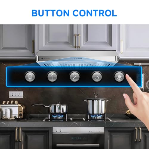 AMZCHEF Under Cabinet Range Hood 30 Inch - Image 6