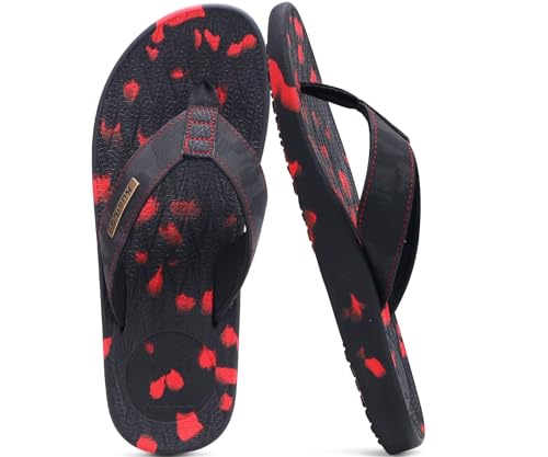 Image of KuaiLu Mens Flip Flops Arch Support Comfortable Summer Beach Thong Sandals Yoga Foam Cushion Slip on Slippers
