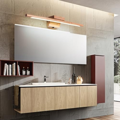 Lámpara de pared de madera lineal con iluminación LED moderna para el dormitorio 7