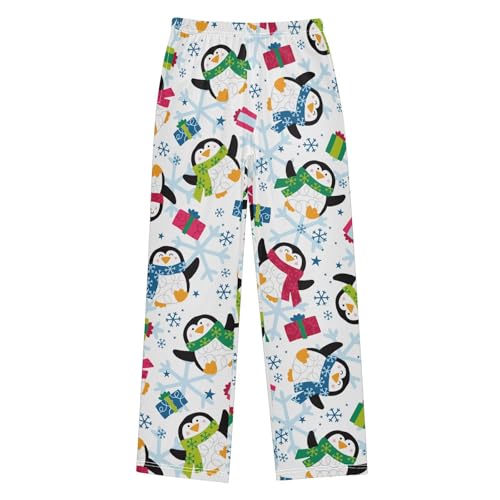 Boys' Pants Penguins Gifts Cute Christmas Long Bottoms Jogger Pants Elastic Waist Trousers with Pockets S-XL