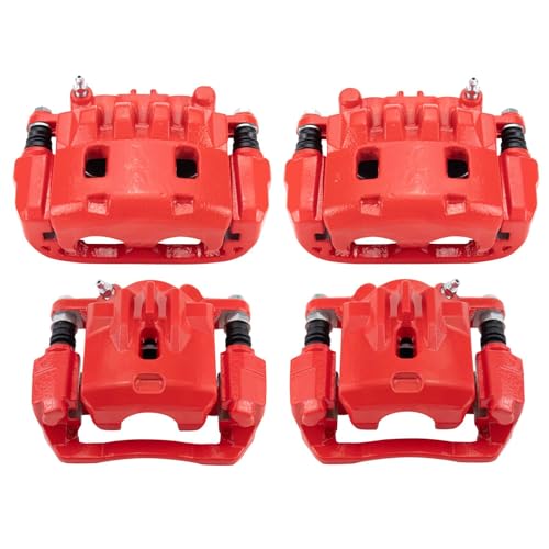Image of TRQ Brake Caliper Set Performance Compatible with 2006-2009 Subaru Legacy Outback