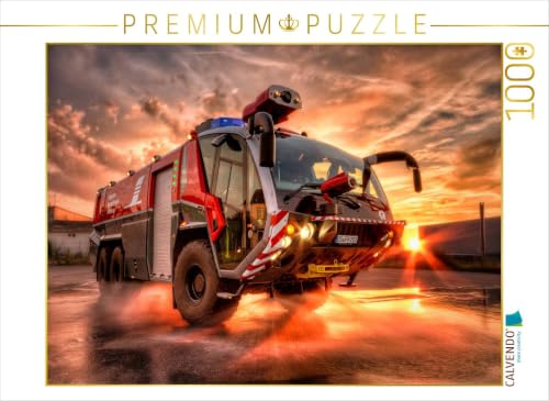 CALVENDO Puzzle Flugfeldlöschfahrzeug (FLF) 1000 Teile Puzzle quer | 1000 Teile Lege-Größe 64 x 48 cm Foto-Puzzle für glückliche Stunden
