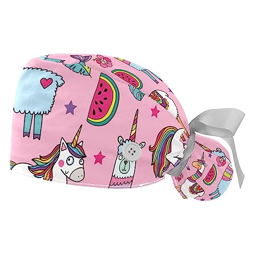Bonnet bouffant pour le travail quotidien au bureau ou en atelier avec motif alpaga doux