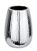 Wenko Dakar Vaso para Cepillos de Dientes, Cerámica, Plateado, 8.3x8.3x11.6 cm