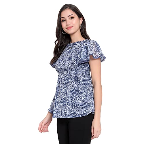 Image of Sky Heights Women Blue Top
