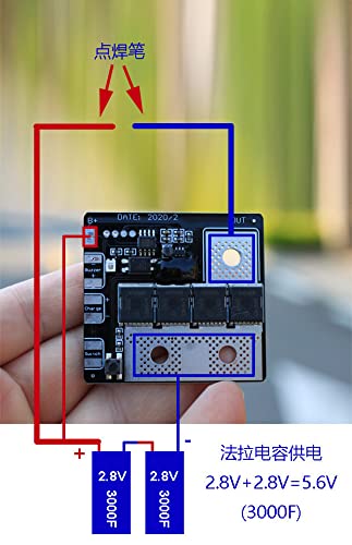4.2v5v5.6v6v Fala Capacitance Singlechip Spot Welding Machine Bring Spot Welding Pen Control Panel DIY Full Set of Parts