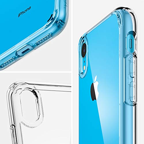 Image of Spigen Ultra Hybrid Back Cover Case for iPhone XR, Clear Transparent, Durable Hybrid Structure - PC+TPU | Crystal Clear