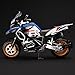 RZAPE Diecast Motorcycle Model Kit 1/12 Scale R1250 GS ADV Model Motorcycles,Kids Motorcycles Toy Front Wheel Can Be Steered Left and Right,Motorcycle Toys for Kids 3-5（Blue）