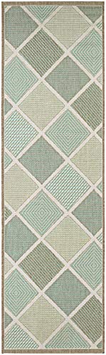 Couristan 2470/2007 Monaco Meridian Runners, 2-Feet 3-Inch By 11-Feet 9-Inch, Multi #TOP8