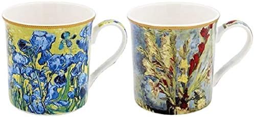The Leonardo Collection LP94363A Van Gogh Mugs Set of 2, Fine China, 9 Fluid_Ounces