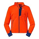 Cuello alto Schöffel Chaqueta de lana para hombre Rotwand M Senderismo Camisa, Naranja Blaze, 56 (EU)