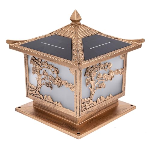 Lampadaire solaire extérieur pour illuminer vos piliers de jardin