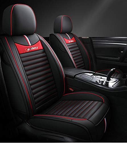 限定版 車用カーシートカバープロテクターpuレザー自動車用ユニバーサルシートカバーセットpuレザーカーシートカバーユニバーサルフィット Suv 車5mmの複合スポンジ Bred Standard Mda33 Fr