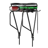 Batteria 36V 21Ah per bici elettrica 250W 500W 750W con fanale posteriore