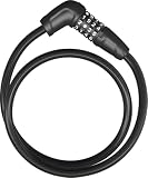 ABUS Serratura a cavo Tresor 6412C + supporto SCMU - Serratura a combinazione, regolabile individualmente - Cavo in acciaio con rivestimento in plastica - Livello di sicurezza 4