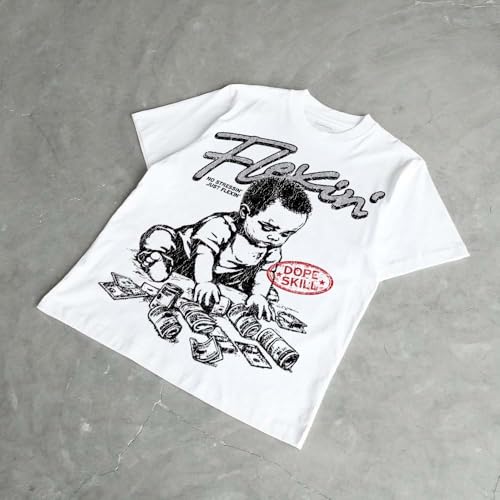 Image of DopeSkill Graphic Tee Streetwear Hip Hop Hypebeast Street Style Unisex T-Shirt Sneaker Colour Matching Shirts Swag Y2K Style