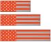 White Water Archery Orange American Flag Colors Reflective Arrow Wraps 15 Pc Pack Choose Length Width (4, 1)