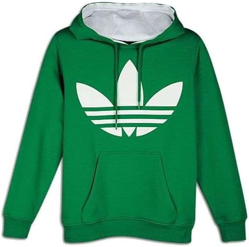 Amazon Adidas アディダス オリジナルス トレフォイル 三つ葉ビッグロゴ フーディー プルオーバー パーカー Originals Trefoil Big Logo Hoody メンズ レディース 男性女性兼用 緑 グリーン 並行輸入品 Us L 日本メンズlよりひと回り大きいサイズ トレーナー