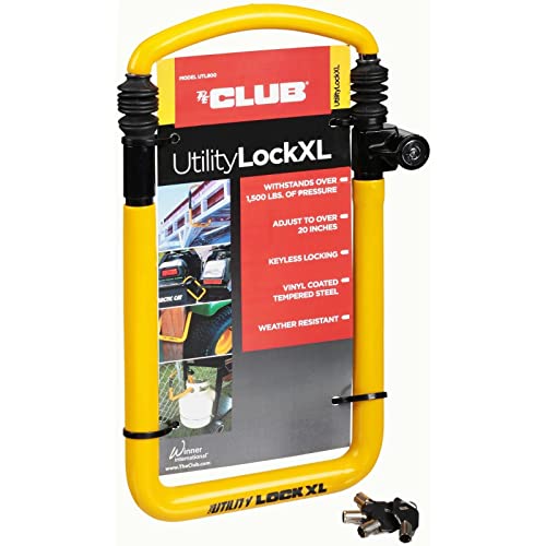 Winner International The Club UTL800 Utility Lock, 13.25"-20.25", Yellow by Winner International - Image 3