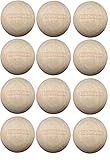 TronX Wood Stickhandling Training Hockey Balls 12-Pack | 2-Inch Diameter | Training Equipment for Floor...