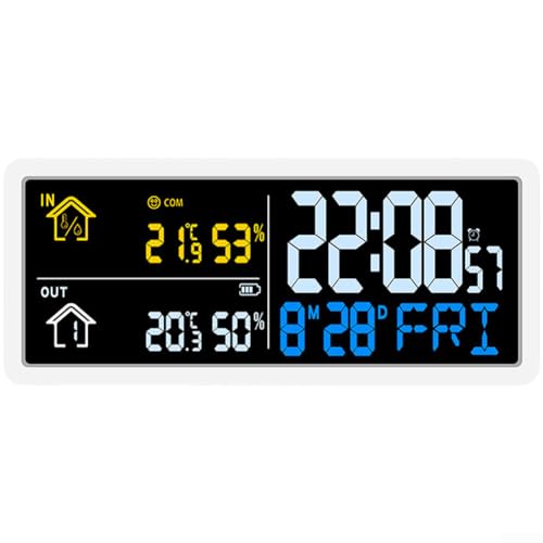Reloj digital LCD para oficina en casa con temperatura 2