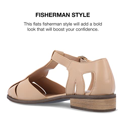 Journee Collection Womens Azzaria Faux Leather Cut Out Ankle Strap3