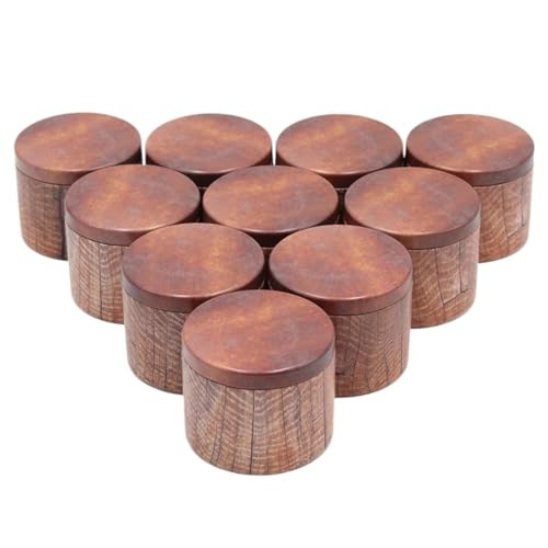 Tarros de vela de grano de madera roja para crear un ambiente rústico y acogedor en el hogar