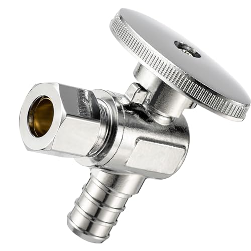 1/2 X 3/8 angoli di compressione valvole di arresto di ricambio Barbs Crimp Angoli globi Girare Acqua Arresto Barb Crimp valvole ad angolo