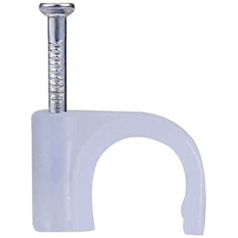 Bulk Hardware White Round Cable Clip for Electrical Wiring Installation ...