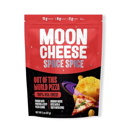Moon Cheese Space Spice, Variety Pack, Crunchy, Protein-Rich Cheese Snack, Keto Friendly, 100% Real Cheese, Low Carb, Gluten-Free, Low Sugar, 2 Oz bags (Pack of 3, 1 of Each Flavor) - Thumbnail 2