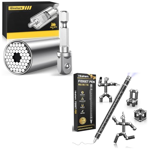 Hinshark Gifts for Teens, Stocking Stuffers for Teens, Christmas Birthday Gifts for Men, Dad, Him, Husband, Boyfriend, Multifunction Pen