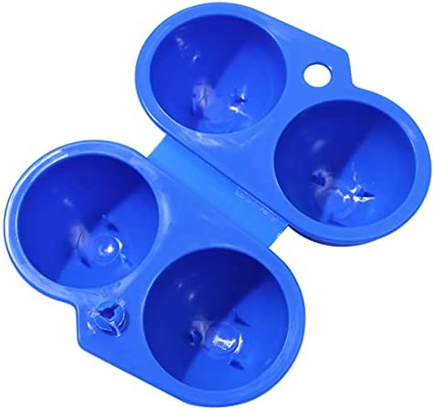 FGJFJ Eggs Storage Box Egg Container Portable Olding Plastic Egg Carrier for Home Outdoor Picnic Camping 2 Compartments,blue