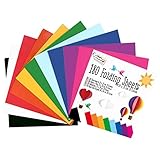 Craft Sensations Buntes Origami Papier Bastelset 20 X 20 cm - 180 Doppelseitige Origami Blätter - 10 Einzigartige Farben - Inklusive Umfangreicher Origami Anleitung Mit Zahlreichen Origami-Formen